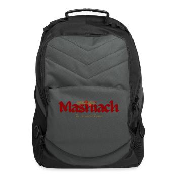Mashiach - White - Computer Backpack - charcoal - Front