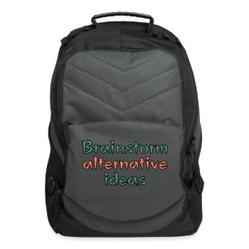 Brainstorm Alternative Ideas - Computer Backpack - charcoal - Front