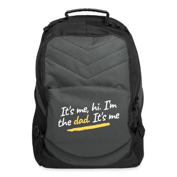 It's Me Hi I'm The Dad It's Me Father's day - Computer Backpack - charcoal - Front