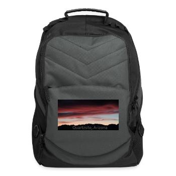 February Sunset Quartzsite - Computer Backpack - charcoal - Front
