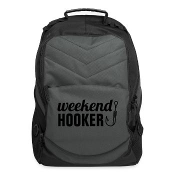 Weekend Hooker - Computer Backpack - charcoal - Front