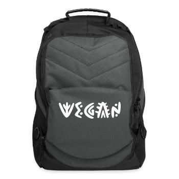 Tribal Vegan - Computer Backpack - charcoal - Front