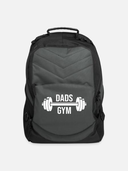 Dads Gym - Computer Backpack - charcoal