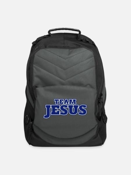 team jesus - Computer Backpack - charcoal