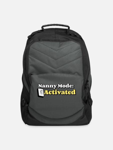 Nanny Mode Activated - Computer Backpack - charcoal