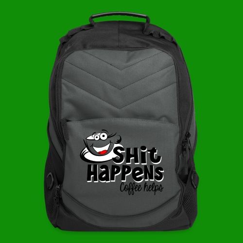 Sh!t Happens Coffee Helps - Computer Backpack
