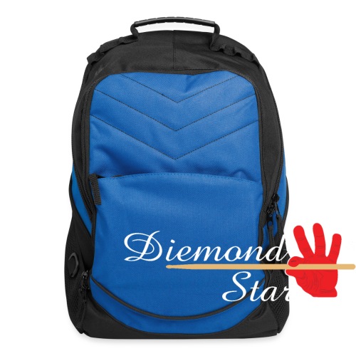 Diemond Star Logo White Font - Computer Backpack