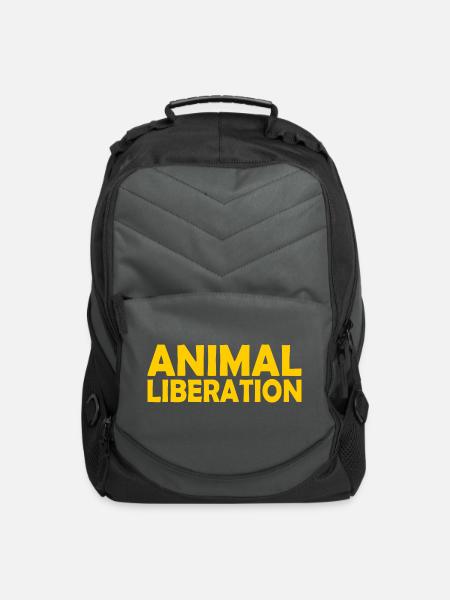 Animal liberation - Computer Backpack - charcoal