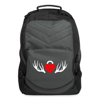 Cuckold horns - Computer Backpack - charcoal - Front