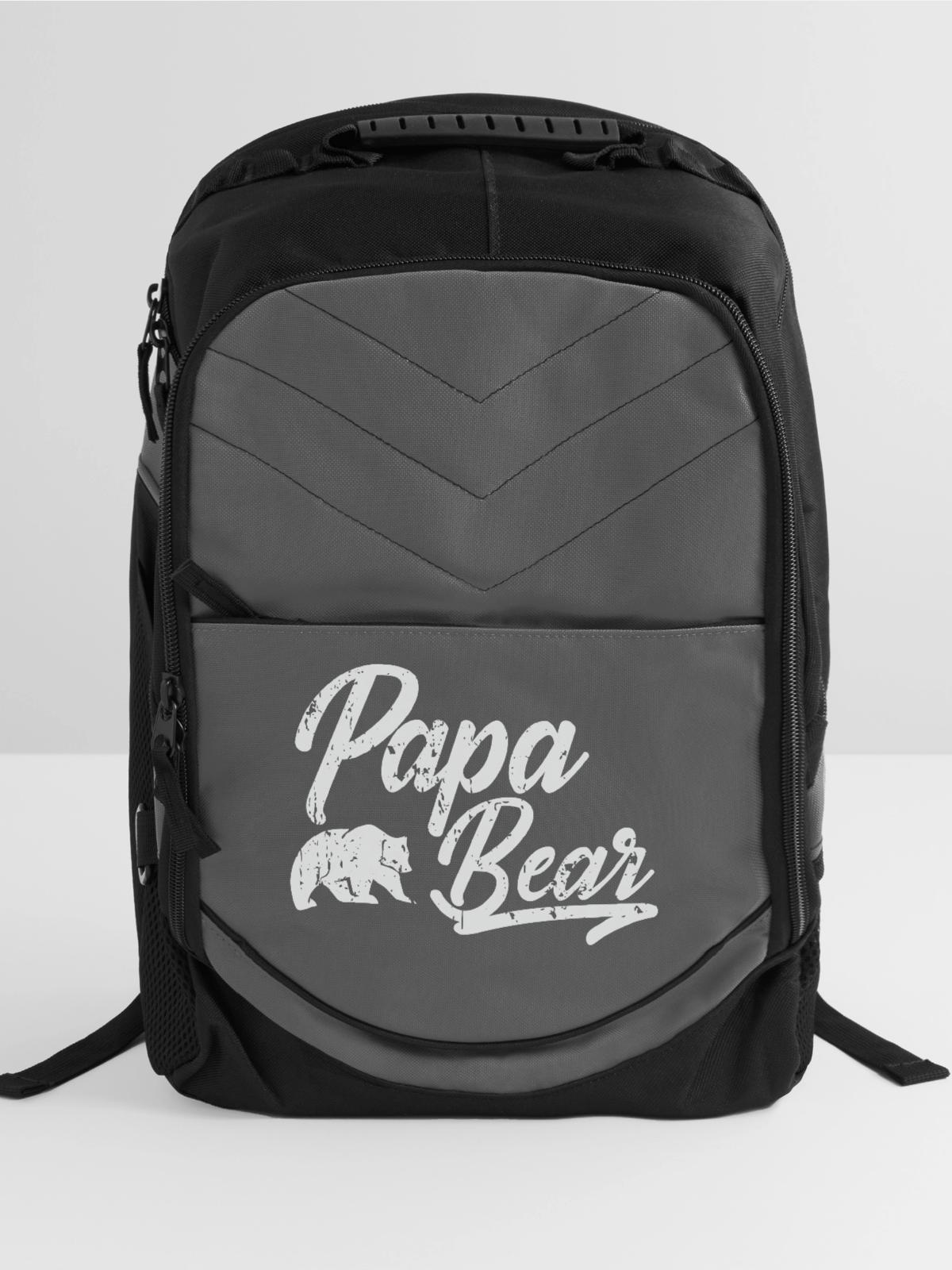 Papa Bear - Computer Backpack - charcoal - Front