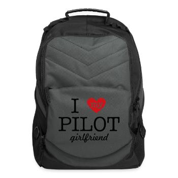 I Love My Pilot Girlfriend - Computer Backpack - charcoal - Front