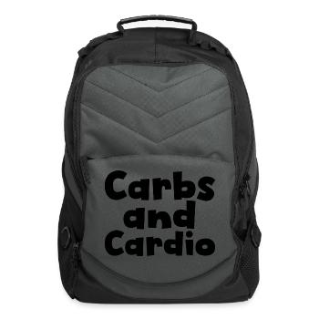 Carbs And Cardio - Computer Backpack - charcoal - Front