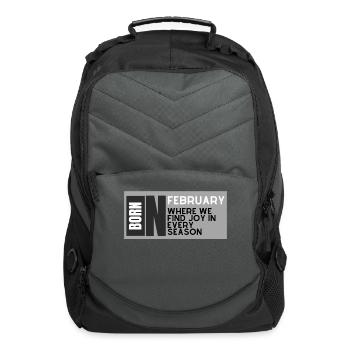 Fabulous February - Computer Backpack - charcoal - Front