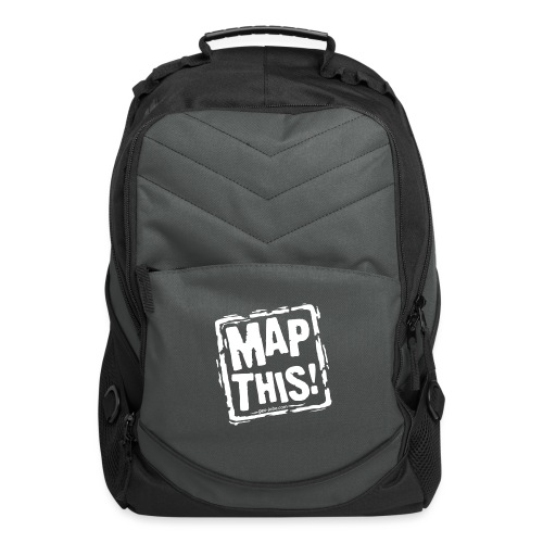MapThis! White Stamp Logo - Computer Backpack