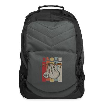 Sloth Retro - Computer Backpack - charcoal - Front