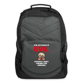 Evil Baby Sloth - Computer Backpack - charcoal - Front