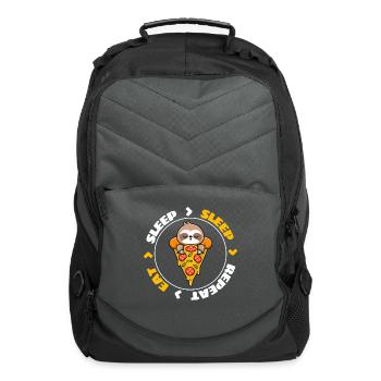 Eat Sleep Sleep Repeat - Computer Backpack - charcoal - Front