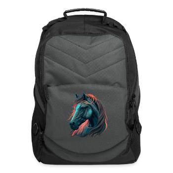 Breathtaking Horse Design - Computer Backpack - charcoal - Front