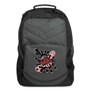 PAW CAT, HAPPY VALENTINE'S DAY - Computer Backpack - charcoal - Front