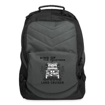 King of The Mountains Toyota Land Cruiser J40 - Computer Backpack - charcoal - Front