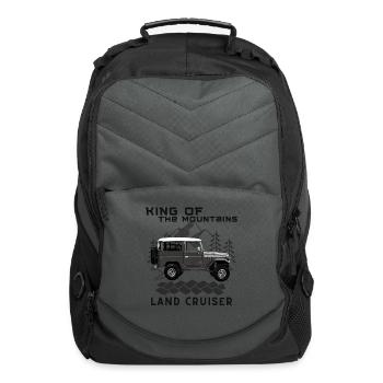 King of The Mountains Toyota Land Cruiser J40 - Computer Backpack - charcoal - Front