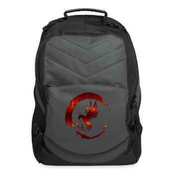 Fiery Bird Monogram G - Computer Backpack - charcoal - Front