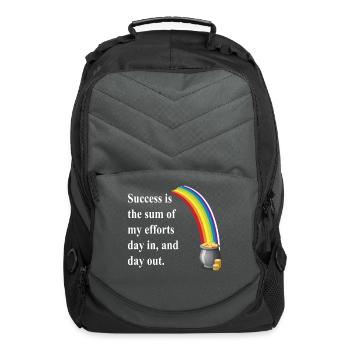 Strive For Victory - Computer Backpack - charcoal - Front