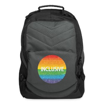 LGBTQ Inclusive - Computer Backpack - charcoal - Front