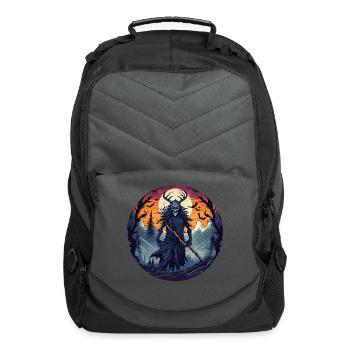 Scary Halloween Party Costume Forest Witch - Computer Backpack - charcoal - Front