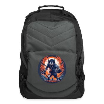 Scary Halloween Party Costume Werewolf Lacrosse - Computer Backpack - charcoal - Front