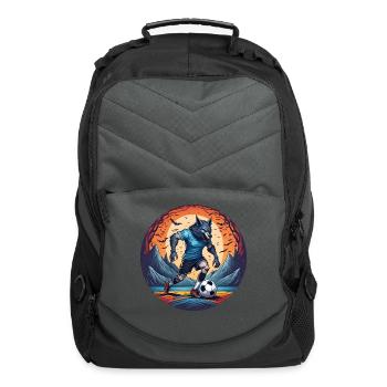 Scary Halloween Party Costume Werewolf Football - Computer Backpack - charcoal - Front