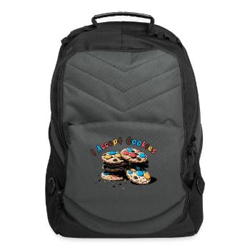 I accept cookies - Computer Backpack - charcoal - Front