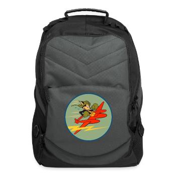 428th Fighter Squadron, 474th Fighter Group - Computer Backpack - charcoal - Front