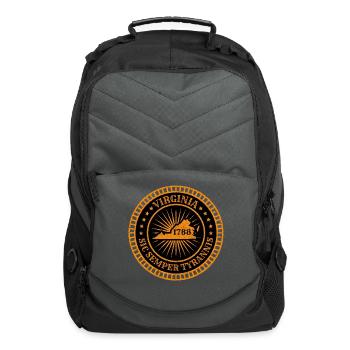 Virginia - VA Motto Sic Semper Tyrannis 1788 - Computer Backpack - charcoal - Front