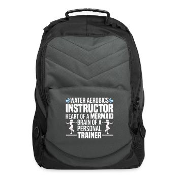 Water Aerobics - Computer Backpack - charcoal - Front