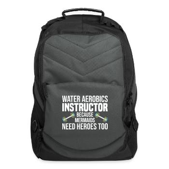 Water Aerobics - Computer Backpack - charcoal - Front