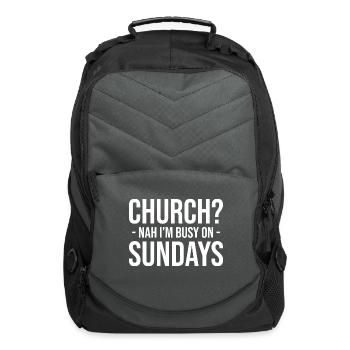 Atheism Religion Belief Atheists Science - Computer Backpack - charcoal - Front