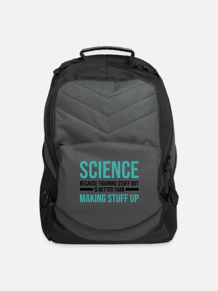 Atheist sayings | Atheism religion gifts - Computer Backpack - charcoal
