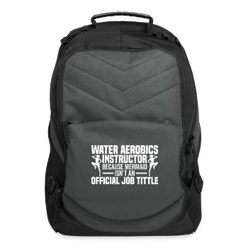 water aerobics - Computer Backpack - charcoal - Front