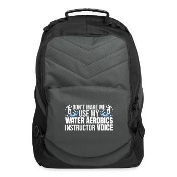 Water Aerobics - Computer Backpack - charcoal - Front