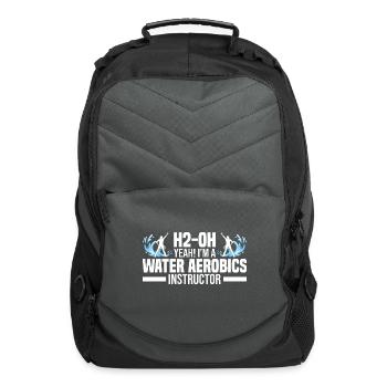Water Aerobics - Computer Backpack - charcoal - Front