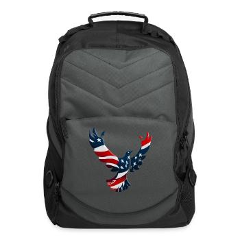 Red, White and Blue Bird - Computer Backpack - charcoal - Front