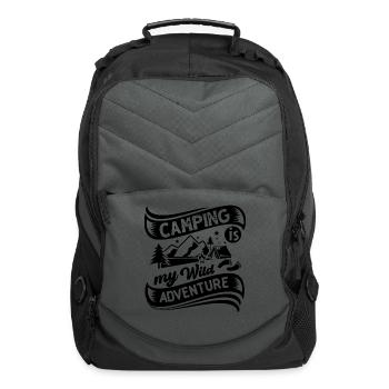 camping my wild adventure - Computer Backpack - charcoal - Front