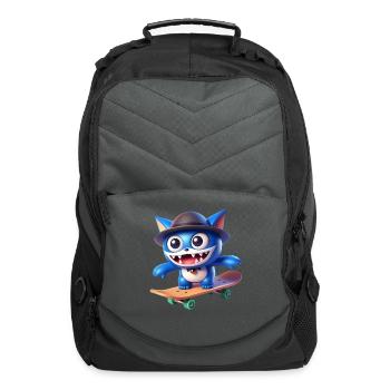 Cute Cat: Master of Mischief - Computer Backpack - charcoal - Front