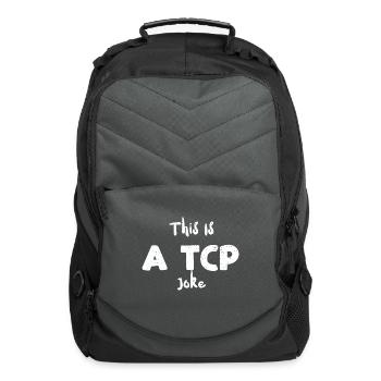 This Is A Tcp Joke - Employee - Computer Backpack - charcoal - Front
