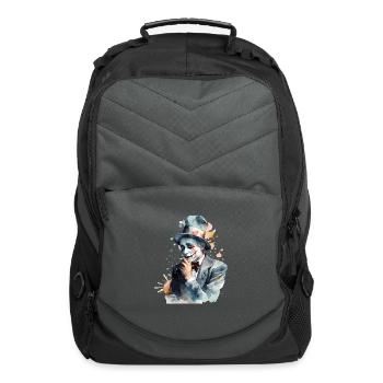 Scary Clown Logo Art - Computer Backpack - charcoal - Front