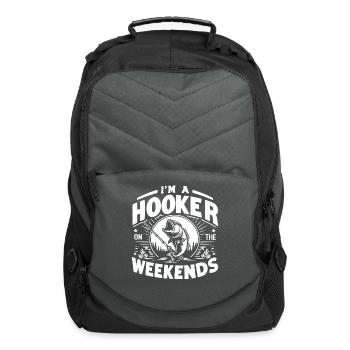 I'm A Hooker On The Weekends - Computer Backpack - charcoal - Front