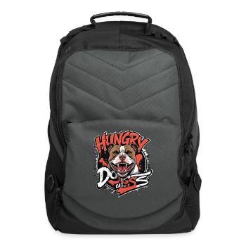 Hungry Dogs Eat - Computer Backpack - charcoal - Front