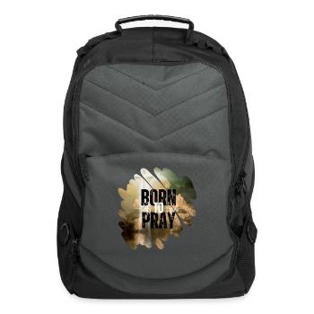 Born To Pray - Computer Backpack - charcoal - Front