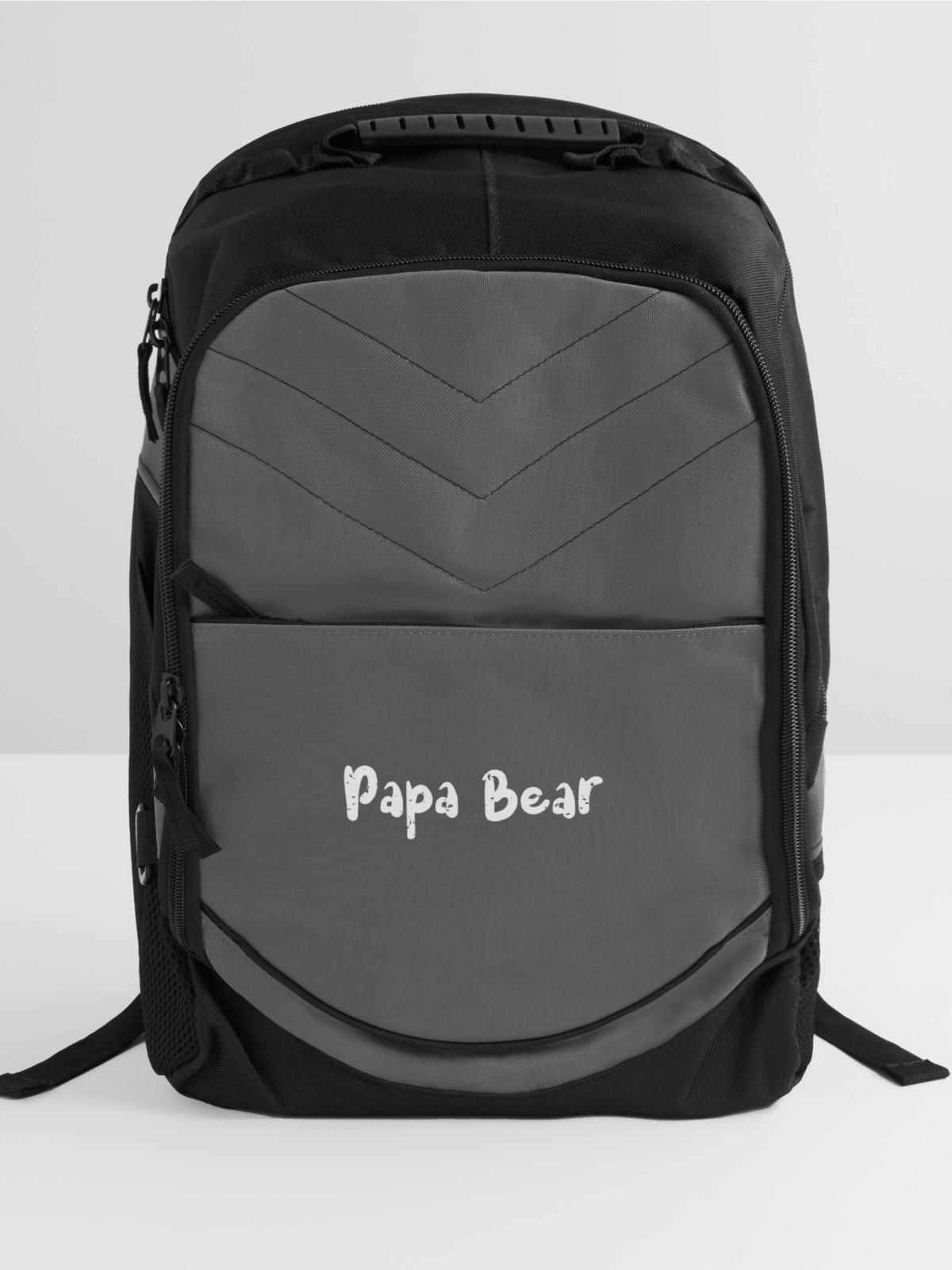 Papa Bear - Papa - Computer Backpack - charcoal - Front